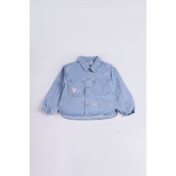 Denim Jacket with Embroidery 