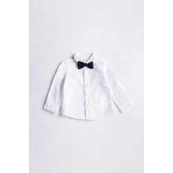 Long Sleeve Shirt with Bow-Tie 