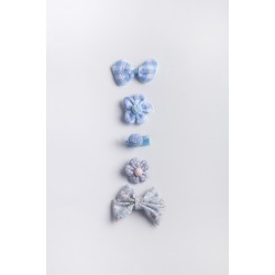 5-Pack of Hair Clips with Appliqué