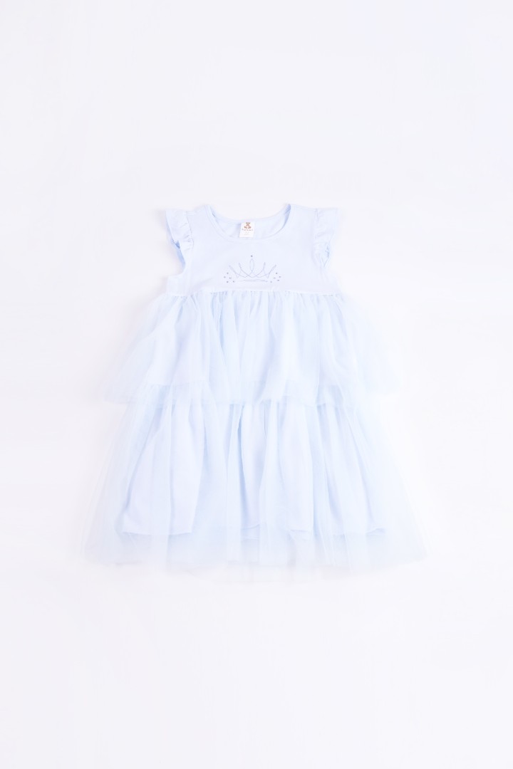 Jersey Dress with Tulle