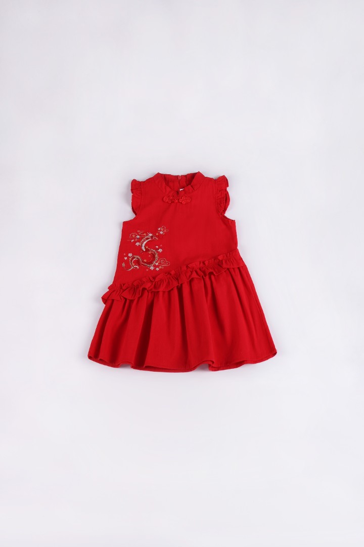 Embroidered Qipao Dress